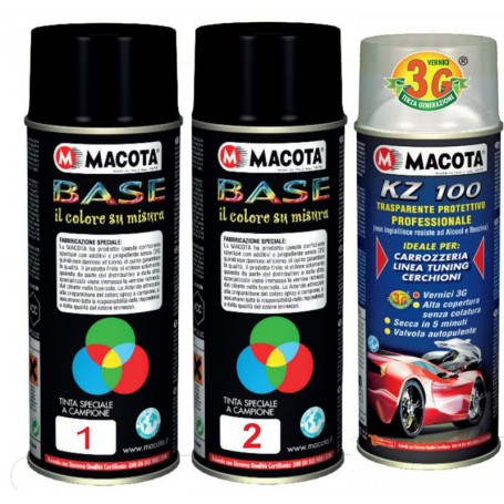 kit tinta a tre strati FIAT 270/A PWH BIANCO GIOIOSO ARCTIC PEARL CON TRASPARENTE 1K