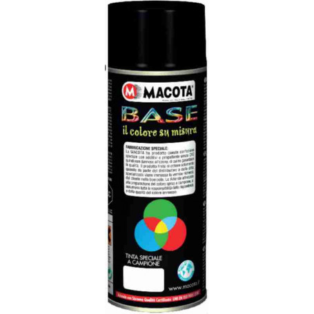 copy of Bomboletta spray Macota Base Smalto nitro acrilico a campione in tutte le tinte metallizzate a lucido diretto ml. 400